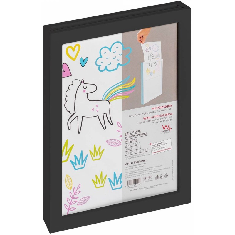 Rama din lemn Artist Explorer, neagra, 21x29,7 cm Rama din lemn Artist Explorer, neagra, 21x29,7 cm