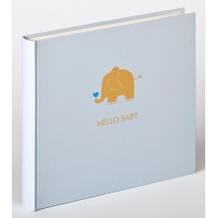 Album baby animal, albastru, elefant, 25x28cm