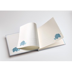 Album baby animal, albastru, elefant, 25x28cm, UK-148-L