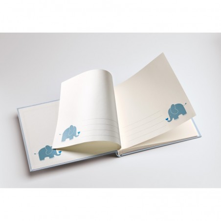 Album baby animal, albastru, elefant, 25x28cm, UK-148-L