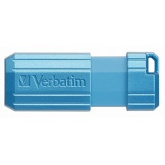 Verbatim USB Stick PinStripe, USB 2.0, 64GB, Caraibbean Blue